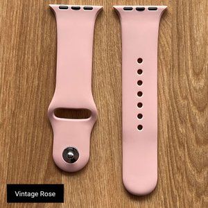 NEW BAND Vintage Rose Sport Silicone For Apple Watch